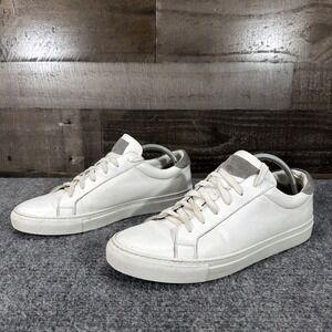 To Boot New York Sierra White Leather Sneakers Mens 9.5 Italy Hand Made Shoes